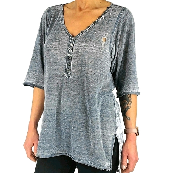 We the Free Long Sleeve Henley Size X Small - Picture 4 of 7